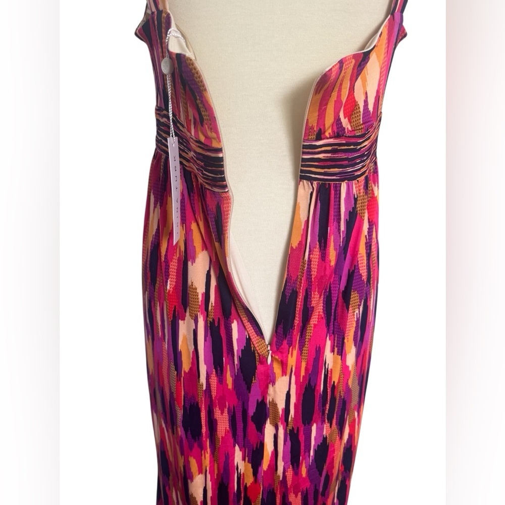 Trina Turk Multicolor Margery 2 Ikat Print Sleeveless Maxi Dress Size 10 NWT - Picture 5 of 12